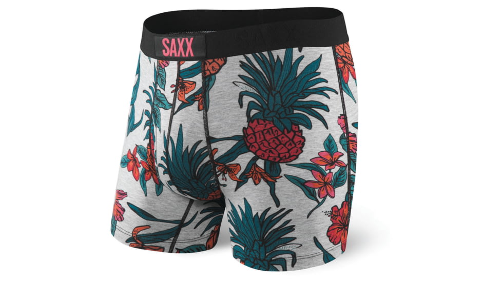 SAXX Ultra Boxer Brief w/Fly - Mens, Heather Pineapple, S, SXBB30F-HPI-S
