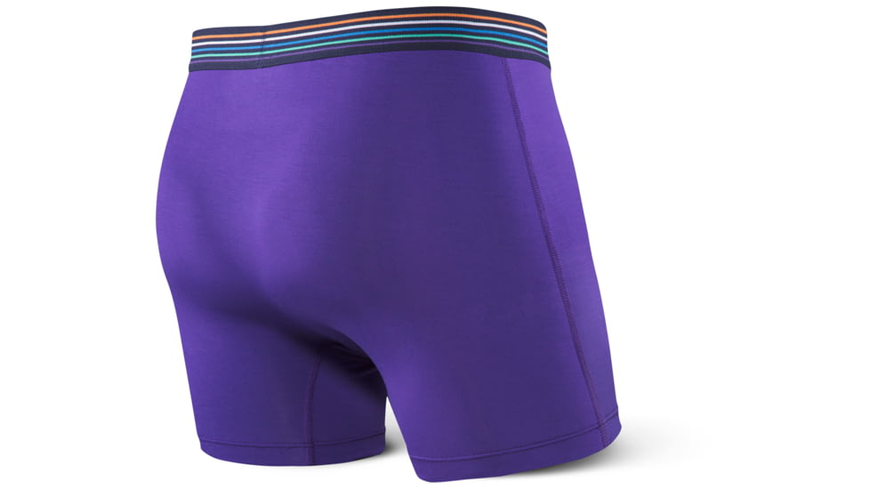 SAXX Ultra Boxer Brief w/Fly - Mens, Purple Multi, S, SXBB30F-PMU-S