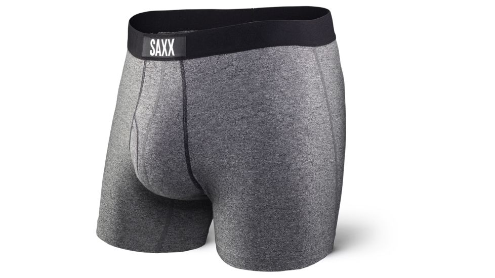 SAXX Ultra Boxer Brief w/Fly - Mens, Salt &amp; Pepper, L, SXBB30F-SAP-L
