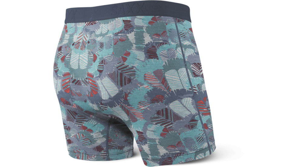 SAXX Ultra Boxer Briefs Fly - Mens, Blue Feathers, Medium, SXBB30F-FTB-M