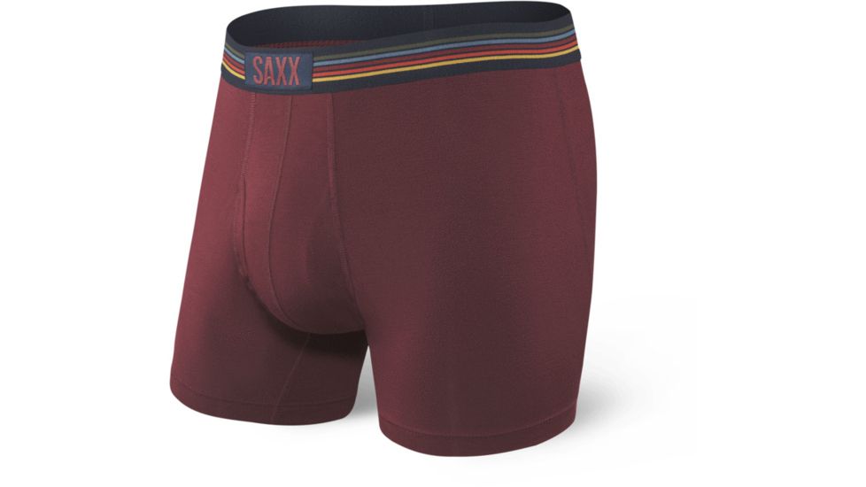 SAXX Ultra Boxer Briefs Fly - Mens, Dark Berry, Extra Large, SXBB30F-DKB-XL