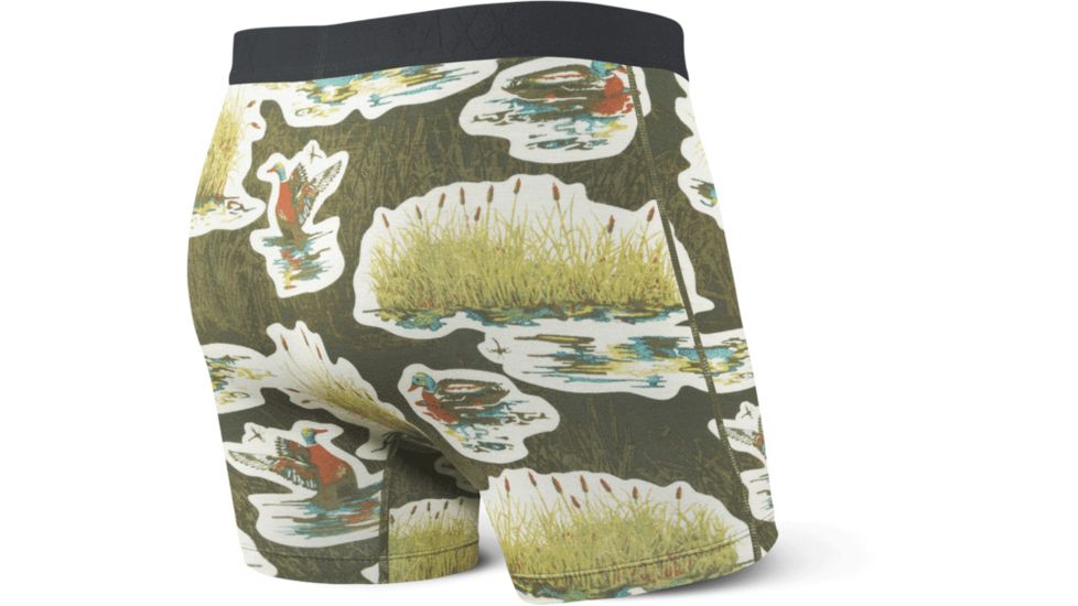 SAXX Ultra Boxer Briefs Fly - Mens, Green Duck Camo, Medium, SXBB30F-GDC-M