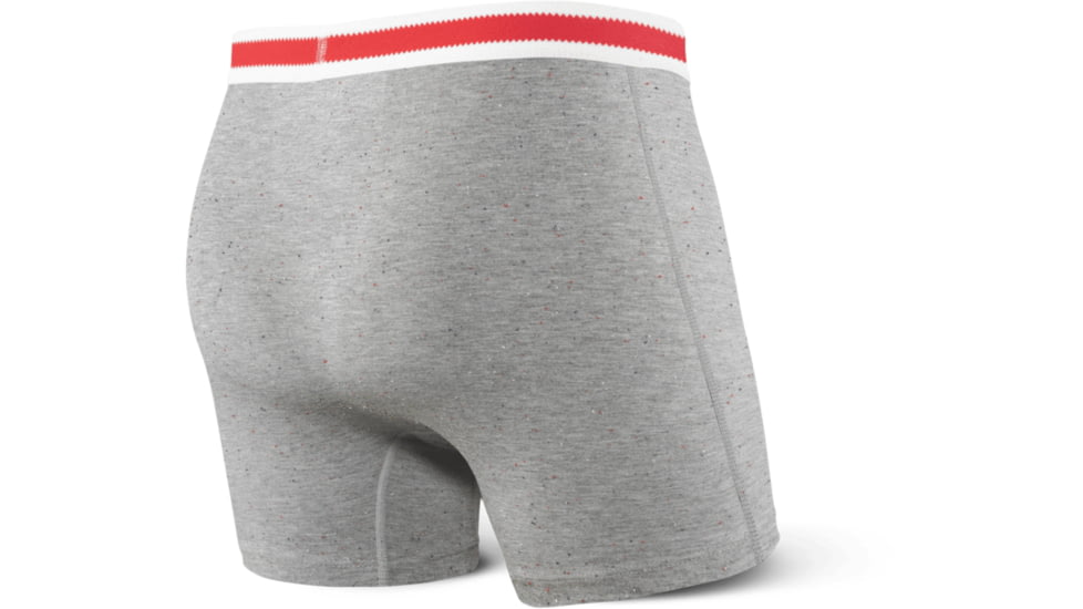 SAXX Ultra Boxer Briefs Fly - Mens, Grey Htr Sock Monkey, Small, SXBB30F-GSM-S