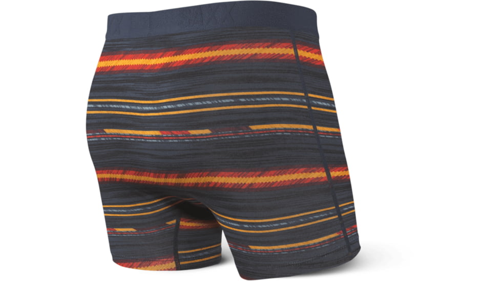 SAXX Ultra Boxer Briefs Fly - Mens, Navy Frontier Stripe, Small, SXBB30F-NFS-S