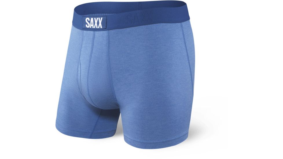SAXX Ultra Boxer Briefs Fly - Mens, Racer Blue Heather, Small, SXBB30F-RBH-S