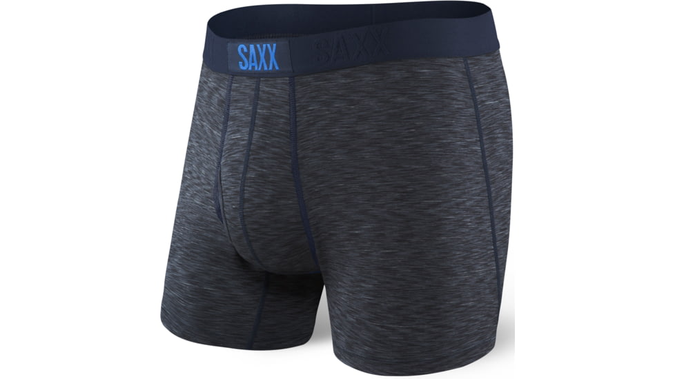 Saxx Ultra Boxer Fly - Men's-Navy Galaxy Heather-X-Large