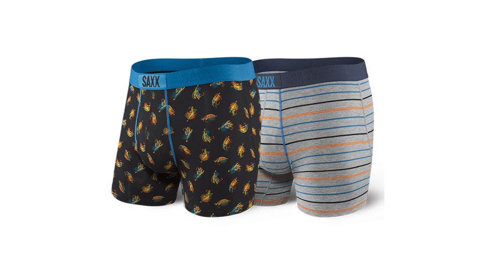 SAXX Ultra Boxer w/Fly, 2-Pack - Mens, Gone Fishing, S, SXPP2U-GOF-S