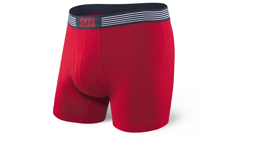 SAXX Ultra Boxer w/Fly 3-Pack - Mens, Blue/Navy/Red, S, SXPP3U-BNR-S