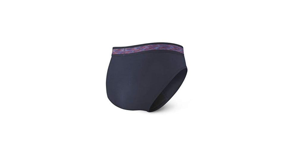 SAXX Ultra Brief w/Fly - Mens, Dk Ink w/Space Dye, Medium, SXBR30F-DKI-M