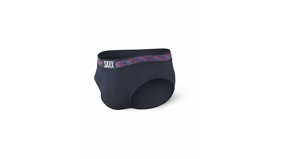 SAXX Ultra Brief w/Fly - Mens, Dk Ink w/Space Dye, Medium, SXBR30F-DKI-M