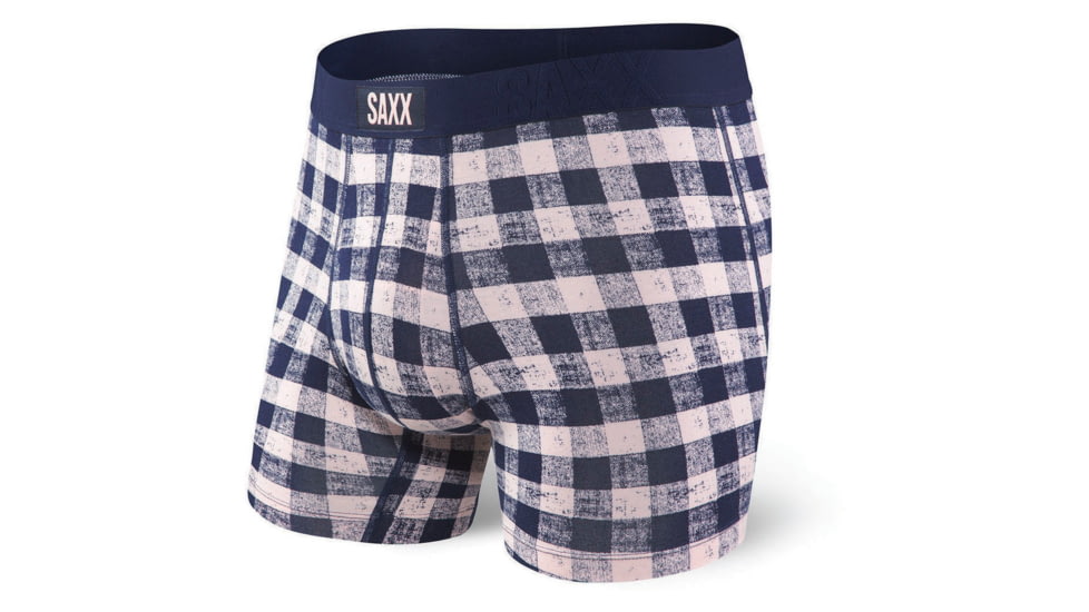 SAXX Undercover Boxer Brief - Mens, Pink Gingham, Medium, SXBB19-PGS-M