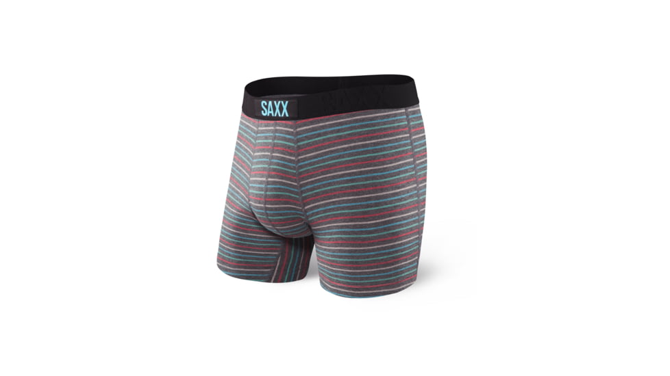 SAXX Undercover Print Boxer Brief - Mens, Gray Skipper Stripe, 2XL, SXBB19X-GSS-XXL