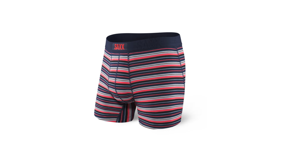 SAXX Undercover Print Boxer Brief - Mens, Red Monument Stripe, S, SXBB19X-RMS-S