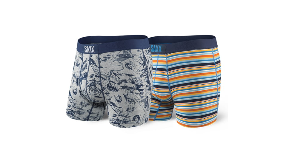 SAXX Vibe Boxer, 2-Pack - Mens, Fisherman, M, SXPP2V-FIS-M