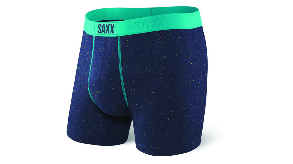 SAXX Vibe Boxer Brief - Mens, Navy Confetti, Large, SXBM35-NCF-L