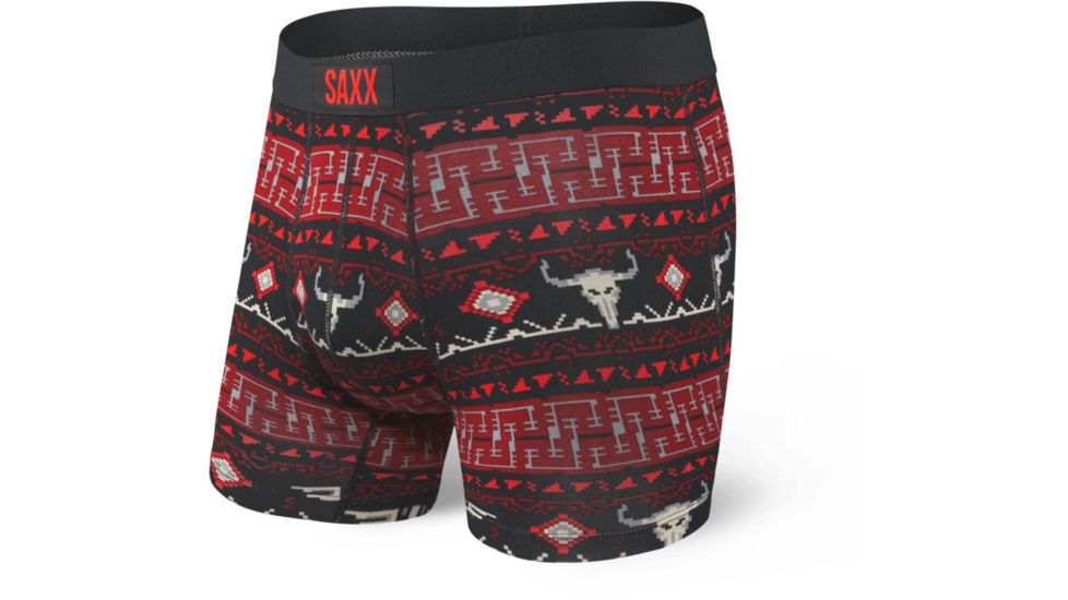 SAXX Vibe Boxer Briefs - Mens, Black Story Blanket, Large, SXBM35-BSB-L