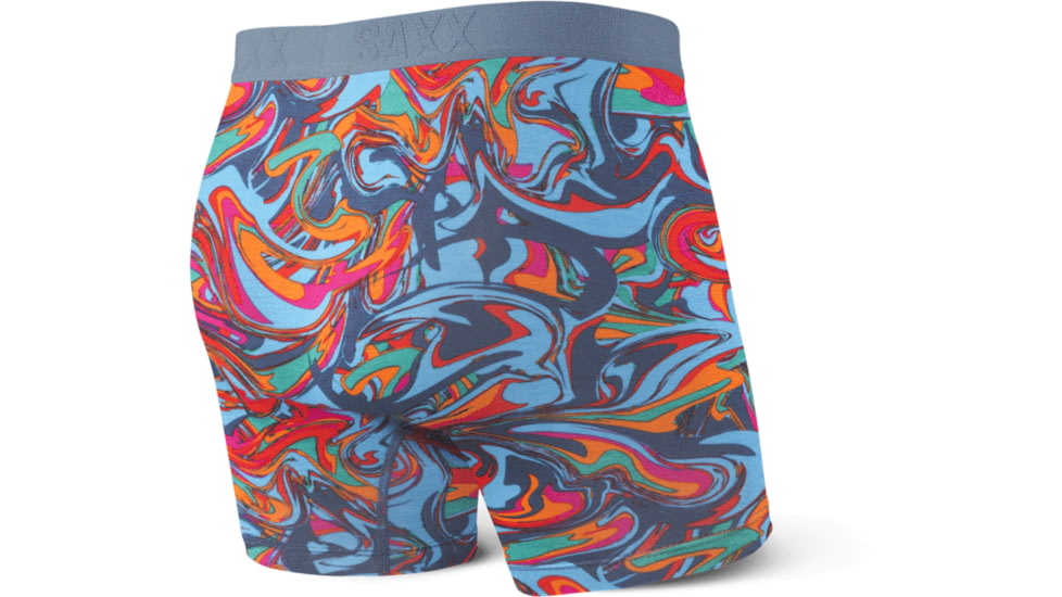 SAXX Vibe Boxer Briefs - Mens, Blue Cyclone, Medium, SXBM35-CYB-M