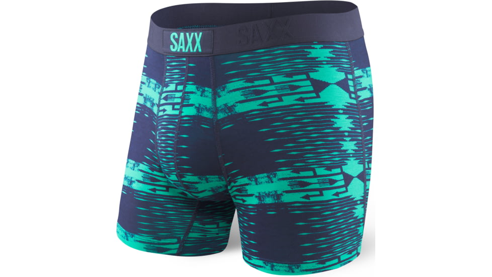Saxx Vibe Boxer Modern Fit - Men's-Blue Canteen-Small