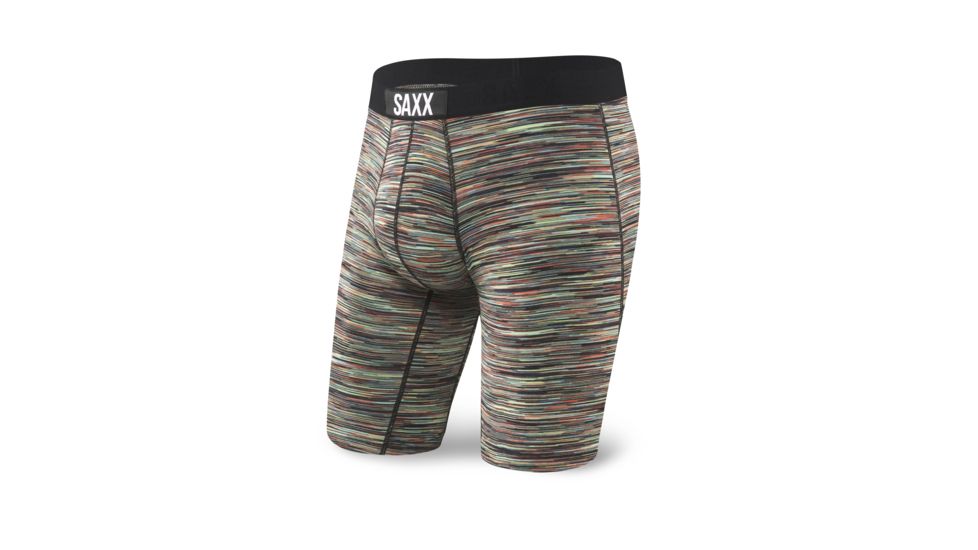 SAXX Vibe Long Leg Modern Fit Boxer Brief - Mens, Rainbow Space Dye, M, SXLM35-RSD-M