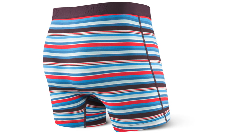 SAXX Vibe Modern Fit Boxer Brief - Mens, Berry Camp Stripe, S, SXBM35-BCS-S