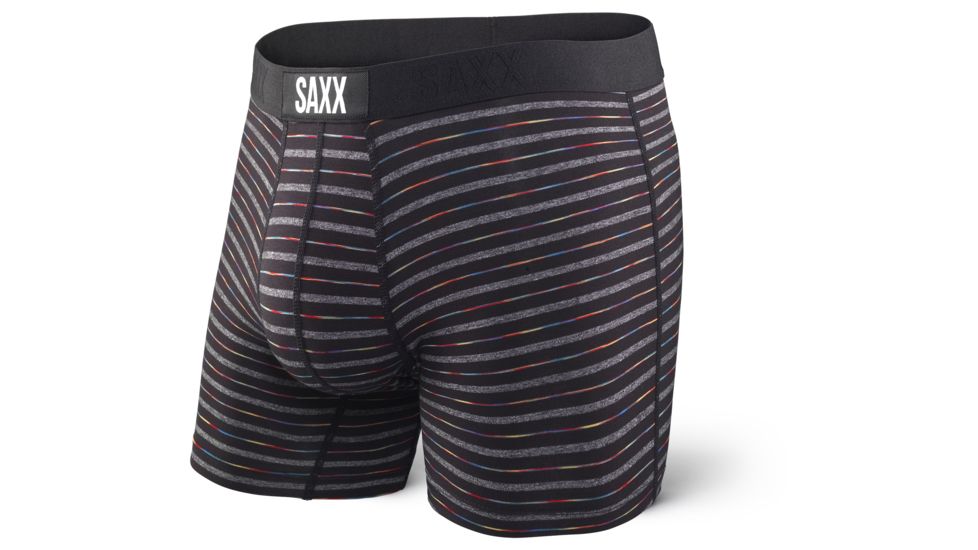 SAXX Vibe Modern Fit Boxer Brief - Mens, Black Gradient Stripe, 2XL, SXBM35-BGRS-XXL