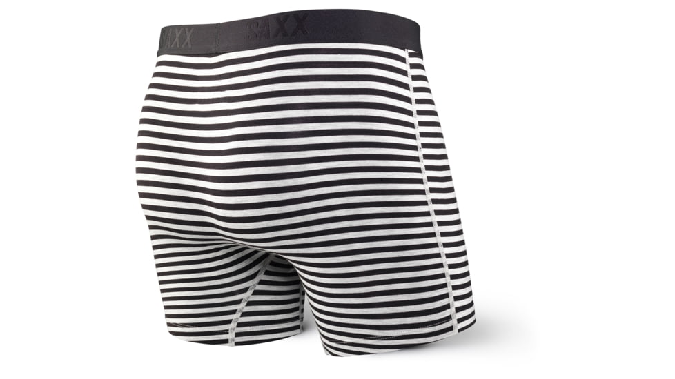 SAXX Vibe Modern Fit Boxer Brief - Mens, Black Hiker Stripe, XL, SXBM35-BKS-XL