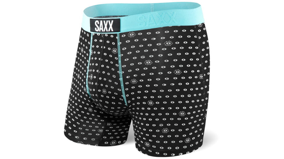 SAXX Vibe Modern Fit Boxer Brief - Mens, Black Icu, S, SXBM35-ICB-S