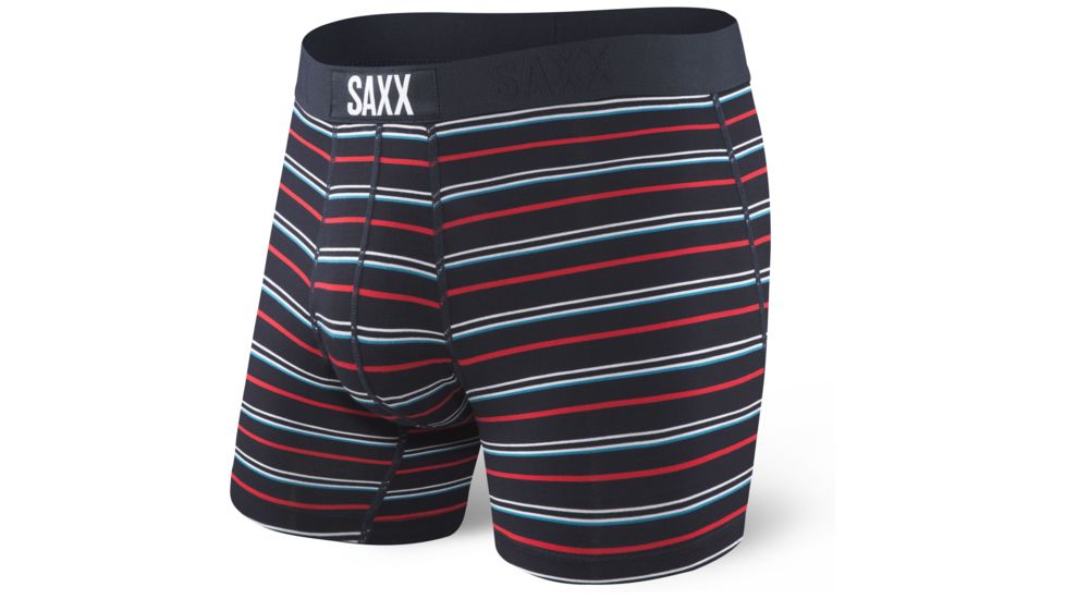 SAXX Vibe Modern Fit Boxer Brief - Mens, Dark Ink Coast Stripe, S, SXBM35-ICS-S
