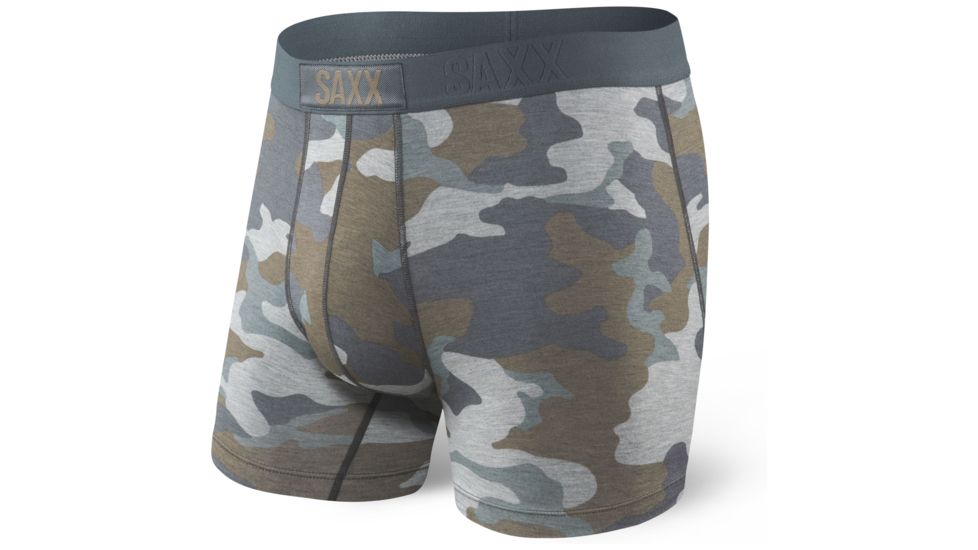 SAXX Vibe Modern Fit Boxer Brief - Mens, Gray Supersize Camo, S, SXBM35-GSC-S