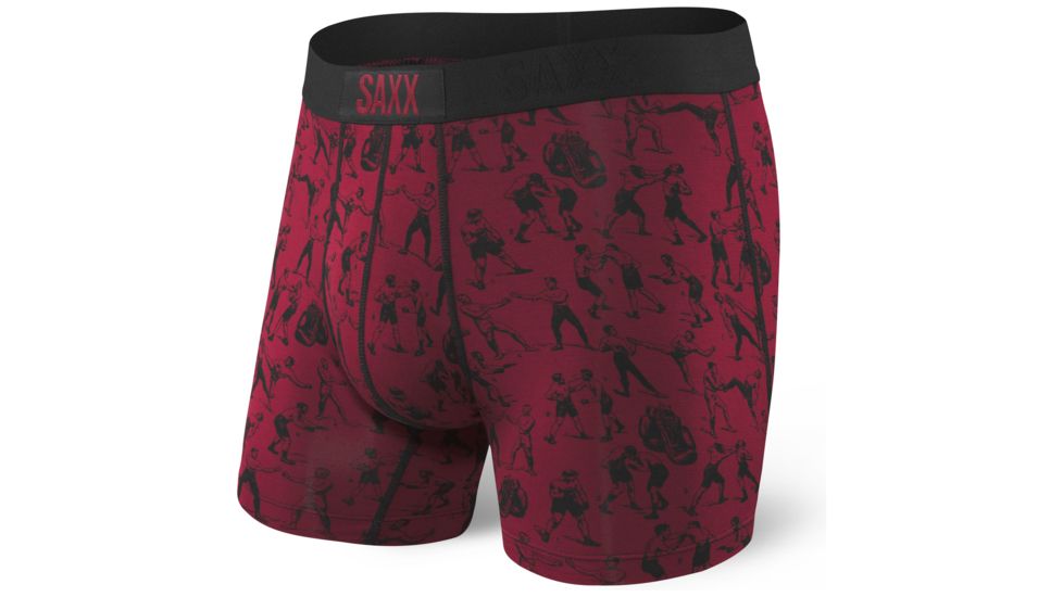 SAXX Vibe Modern Fit Boxer Brief - Mens, Knockout Red, S, SXBM35-KOR-S