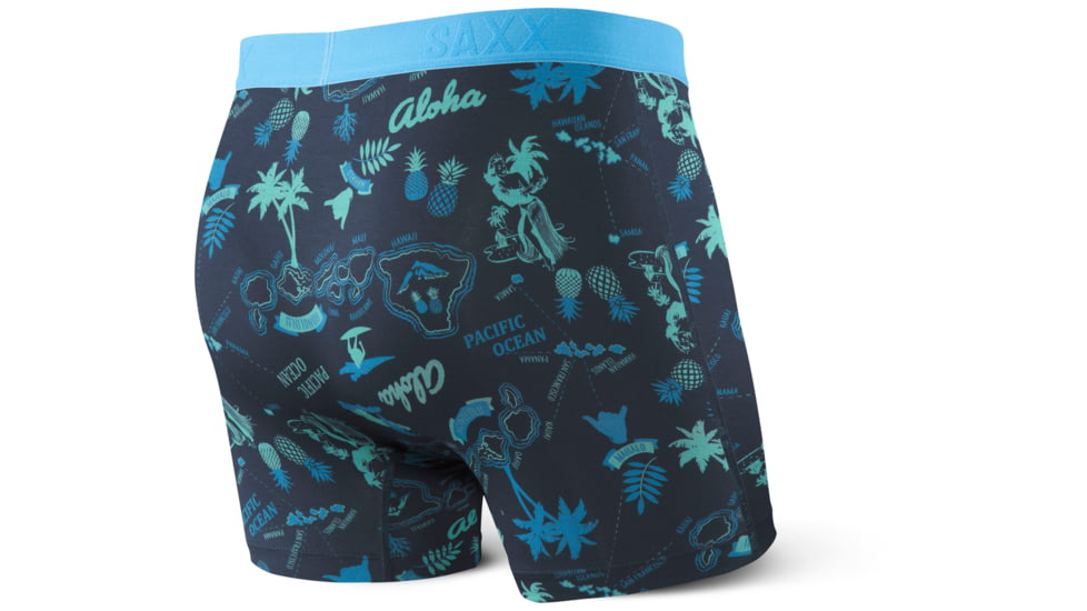 SAXX Vibe Modern Fit Boxer Brief - Mens, Midnight Aloha, S, SXBM35-ALM-S
