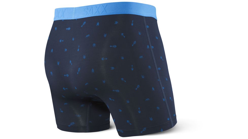 SAXX Vibe Modern Fit Boxer Brief - Mens, Navy Arrow, S, SXBM35-ARN-S