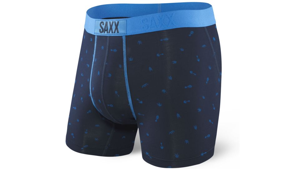 SAXX Vibe Modern Fit Boxer Brief - Mens, Navy Arrow, S, SXBM35-ARN-S