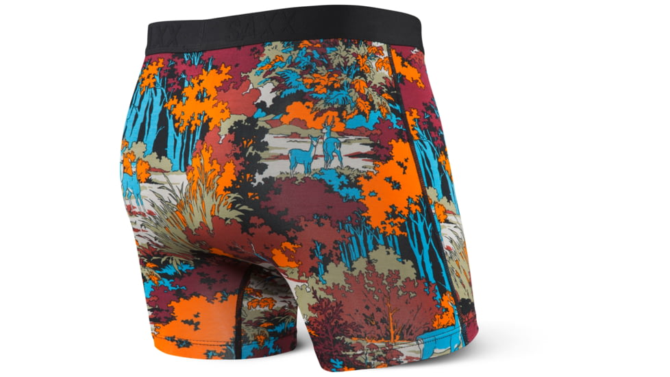 SAXX Vibe Modern Fit Boxer Brief - Mens, Red Deep Woods, S, SXBM35-DWR-S