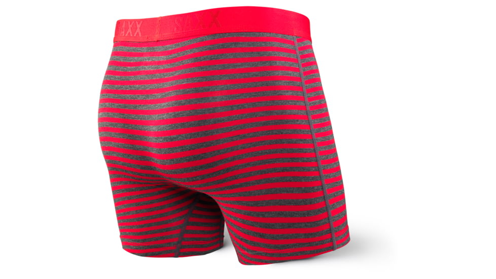 SAXX Vibe Modern Fit Boxer Brief - Mens, Red Hiker Stripe, S, SXBM35-HPS-S