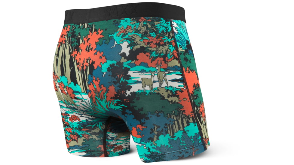 SAXX Vibe Modern Fit Boxer Brief - Mens, Teal Deep Woods, S, SXBM35-DWT-S