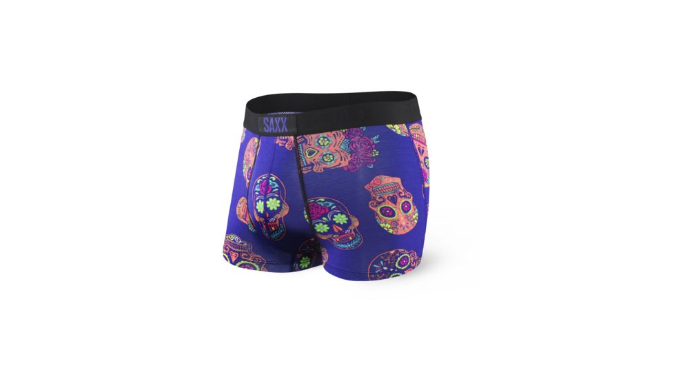 SAXX Vibe Modern Fit Trunk - Mens, Purple Day Of The Dead, M, SXTM35-DOP-M