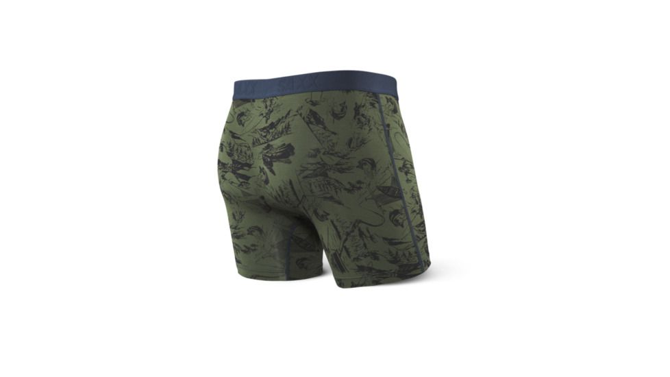Saxx Vibe Print Boxer Modern Fit - Mens, Green Fisherman, Extra Large, SXBM35 GFS XL