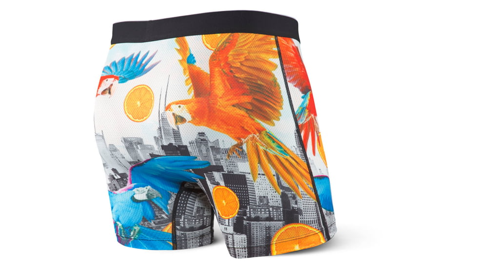 SAXX Volt Boxer Brief - Mens, Birds Of Paradise, 2XL, SXBB29-BOP-XXL