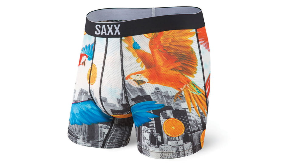 SAXX Volt Boxer Brief - Mens, Birds Of Paradise, 2XL, SXBB29-BOP-XXL