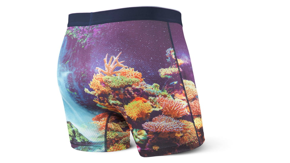 SAXX Volt Boxer Brief - Mens, Galactic Coral, Small, SXBB29-GAL-S