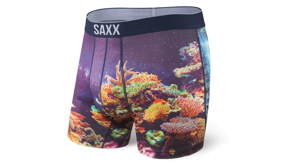 SAXX Volt Boxer Brief - Mens, Galactic Coral, Small, SXBB29-GAL-S
