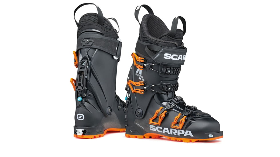 Scarpa 4-Quattro SL Boots - Mens, Black/Orange, 26.5, 12013/501-BlkOrg-26.5