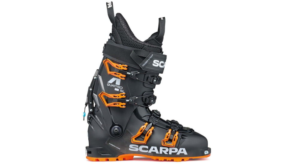 Scarpa 4-Quattro SL Boots - Mens, Black/Orange, 26.5, 12013/501-BlkOrg-26.5