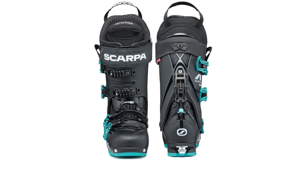 Scarpa 4-Quattro SL Boots - Womens, Black/Lagoon, 23.5, 12013/502-BlkLag-23.5