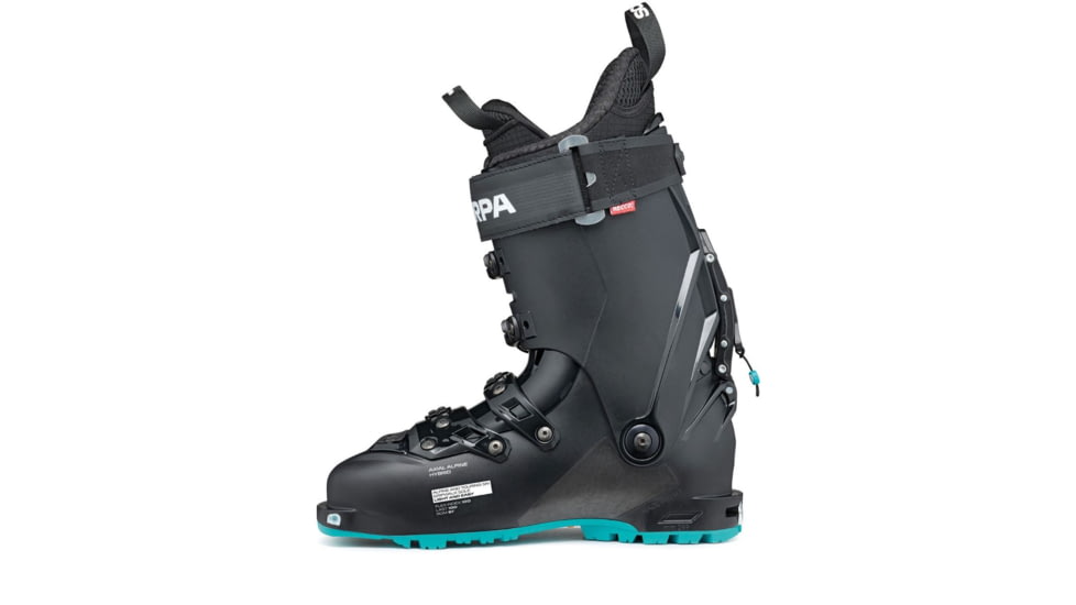 Scarpa 4-Quattro SL Boots - Womens, Black/Lagoon, 23.5, 12013/502-BlkLag-23.5