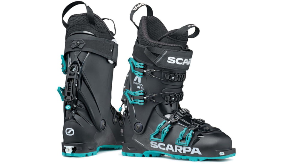 Scarpa 4-Quattro Sl - Womens, Black/Lagoon, 22, 12013/502-BlkLag-22.0