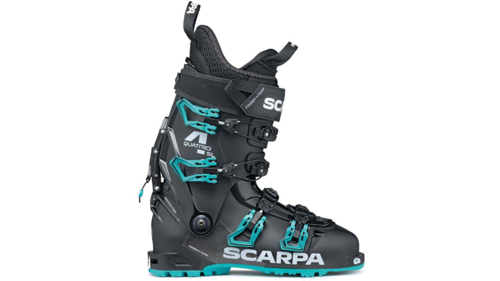 Scarpa 4-Quattro Sl - Womens, Black/Lagoon, 22, 12013/502-BlkLag-22.0