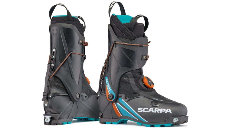 Scarpa Alien Ski Boot, Carbon/Azure, 24, 12175/500-CbnAzr-24.0