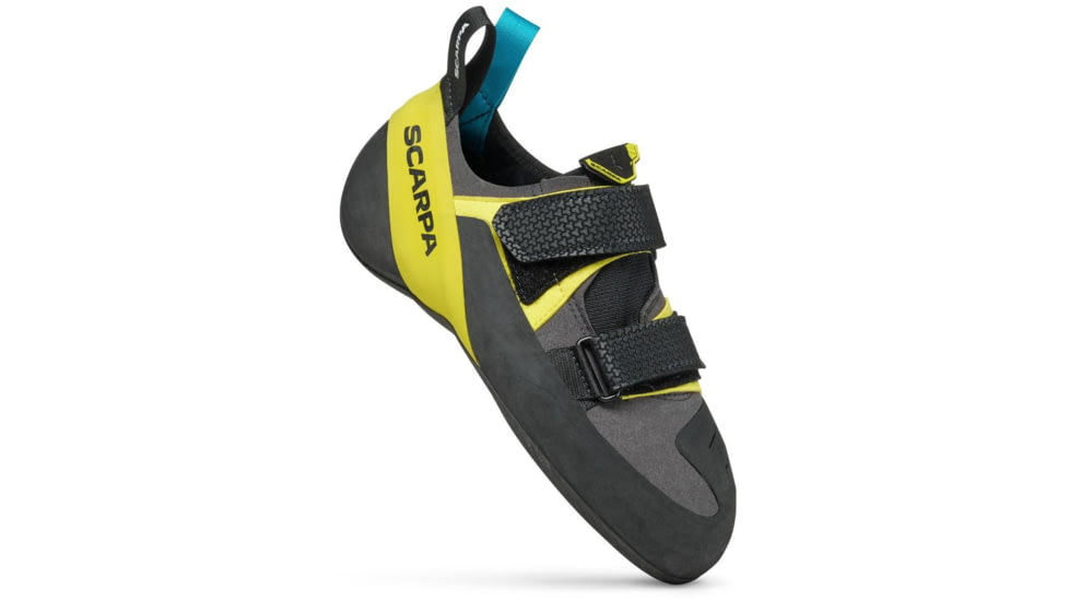 Scarpa Arpia V Climbing Shoes, Shark/Yellow, 44, 70084/000-SrkYel-44